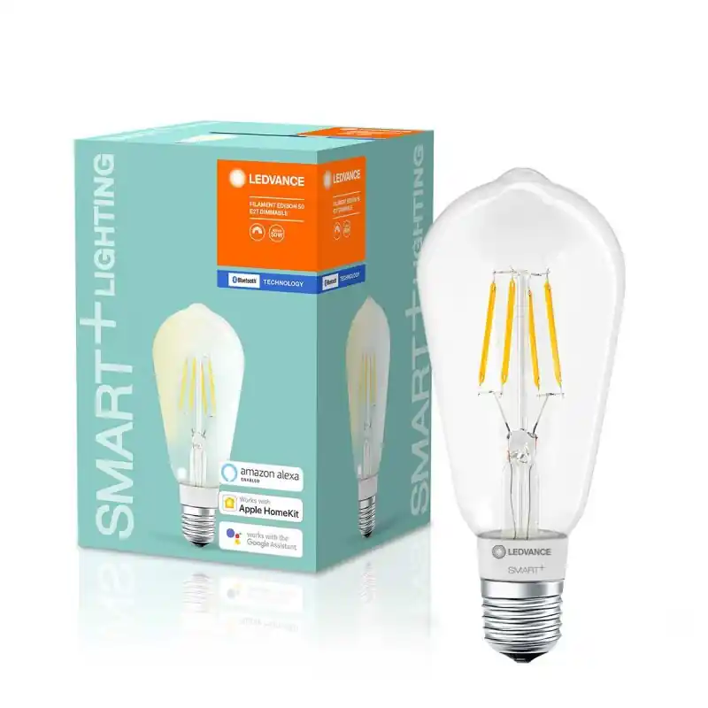 Must-Have Ledvance LED Filament Smart+ ST64 Edison 5,5W = 60W E27 klar 650lm warmweiß 2700K Dimmbar App Google Alexa Apple HomeKit Bluetooth
