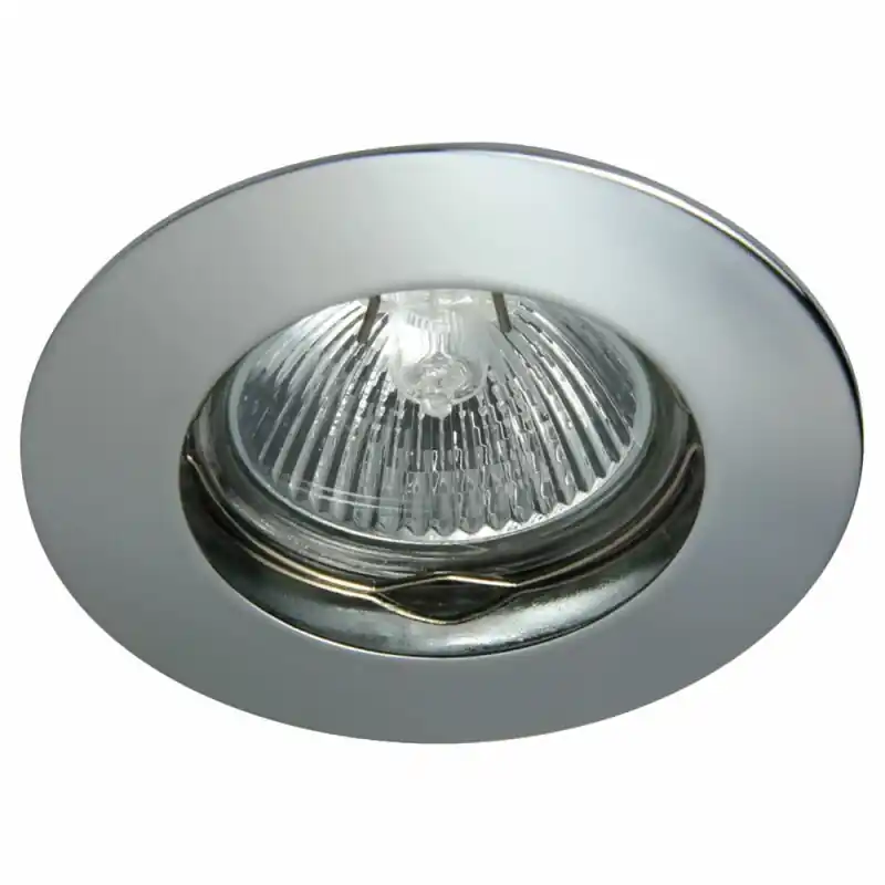 Neue Ware Einbaustrahler Einbauleuchte DITO DS02B Chrom rund max. 35W ohne Leuchtmittel