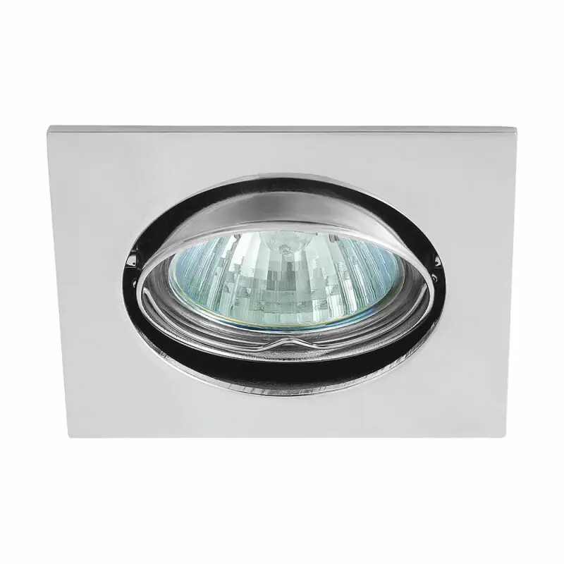 Einbaustrahler Einbauleuchte LIZZY DT10 Chrom eckig max. 35W ohne Leuchtmittel schwenkbar Begrenztes Angebot