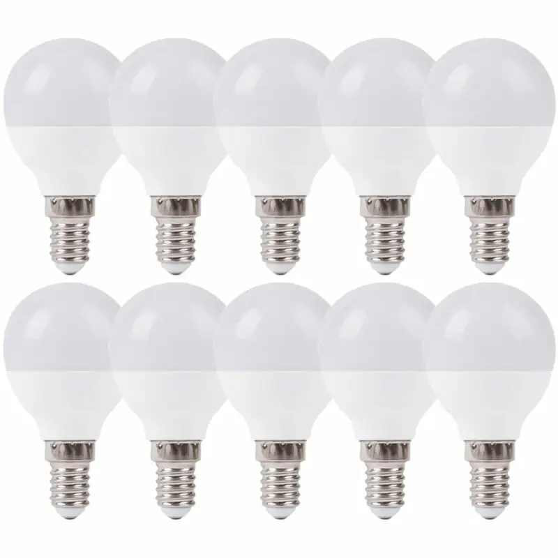 Abverkauf 10 x LED Leuchtmittel Tropfen 7W E14 matt 630lm Tageslicht 6500K kaltweiß