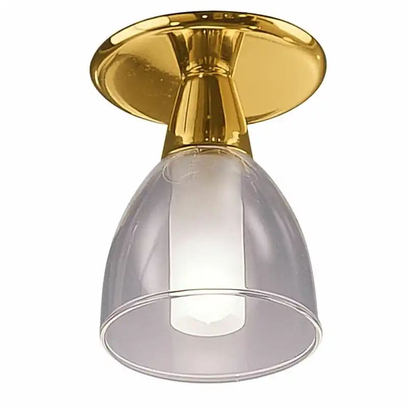 Letzte Chance Eglo Halogen Einbauleuchte Spot Spike 1 Messing glänzend 40W G9 270lm warmweiß 2700K