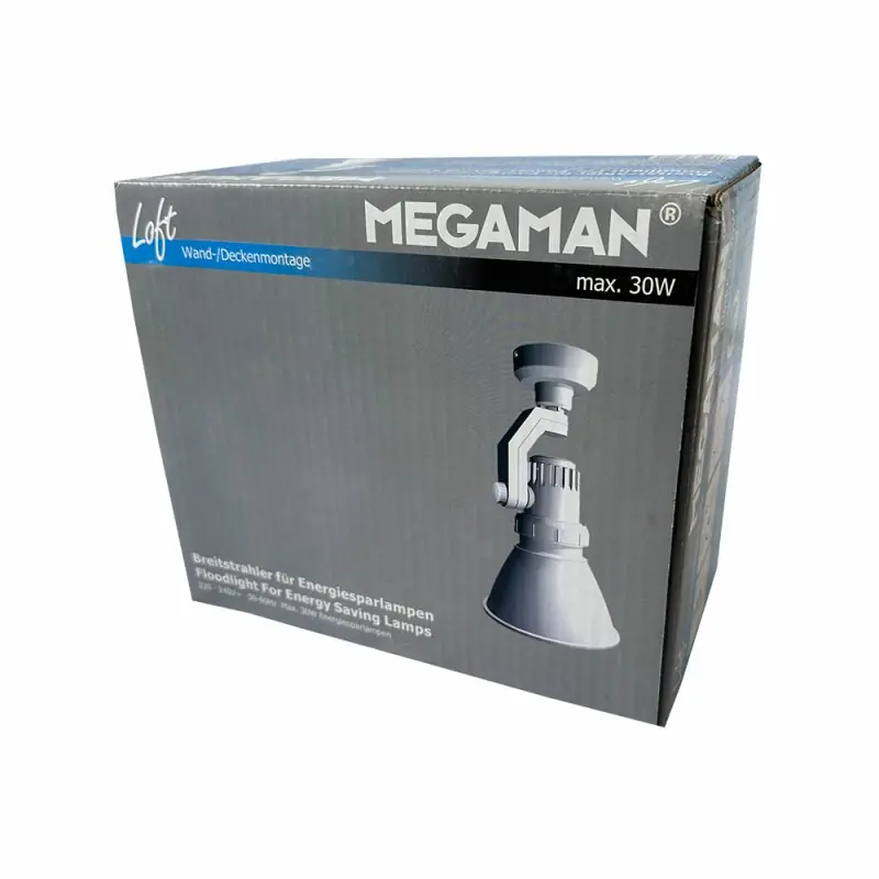 Megaman Strahler Weiß max. 30W E27 ohne Leuchtmittel schwenkbar Top-Seller