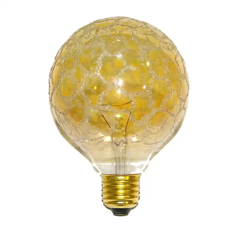 Paulmann Globe Glühbirne G95 40W E27 240V Krokoeis Gold Glühlampe 95mm Glühbirnen extra warm dimmbar Begrenztes Angebot