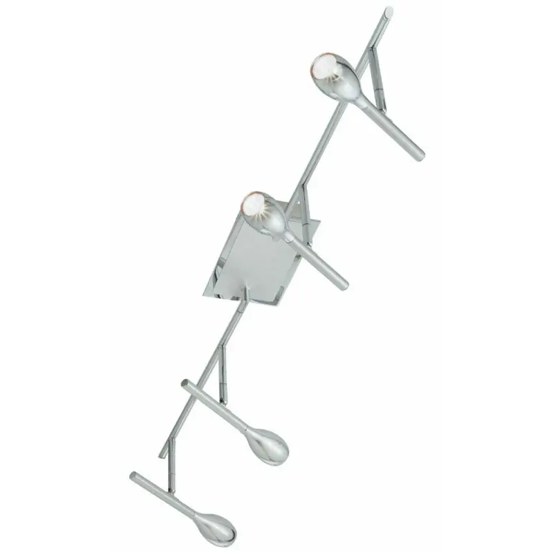 Top-Preis Eglo Borgo Halogen Spotlight Deckenleuchte Lichtschiene Chrom 4 x 35W GY6,35 warmweiß 2700K DIMMBAR