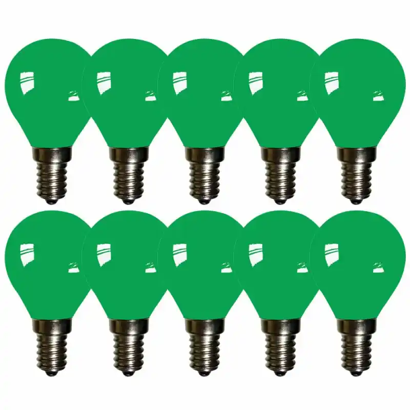 Jetzt Bestellen 10 x LED Filament Leuchtmittel Tropfen 2W E14 farbig Grün 30lm