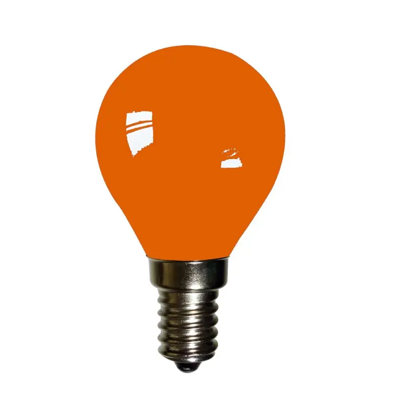 Sichere Zahlung LED Filament Leuchtmittel Tropfen 2W E14 farbig Orange 20lm