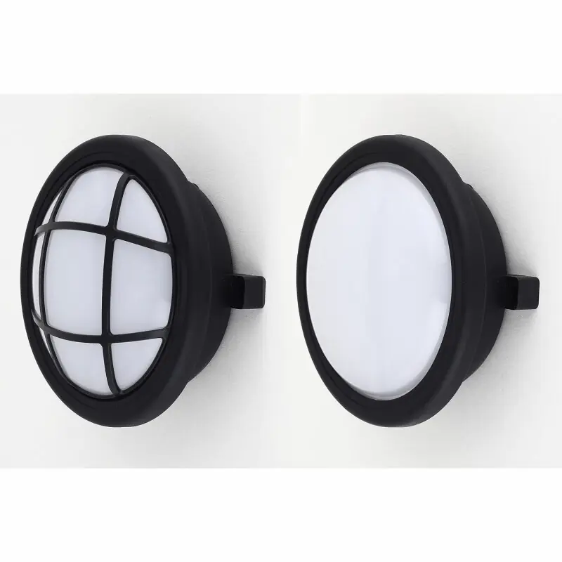 Sichere Zahlung IBV LED Feuchtraumleuchte Deckenlampe Außenleuchte rund Ø15cm 10W 650lm IP65 Schwarz Neutralweiß 4000K