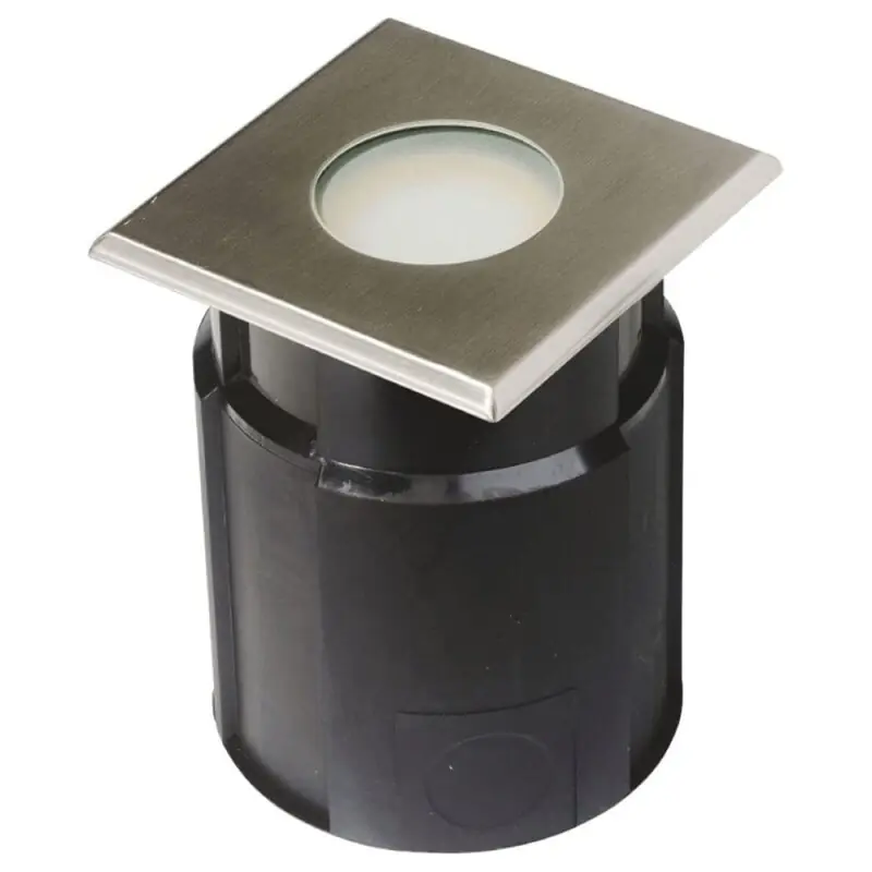 Top-Seller Easy Connect LED Einbauleuchte Edelstahl eckig 12x12cm IP65 4W GU10 320lm warmweiß 3000K