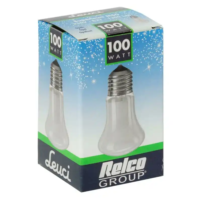 Leuci Glühbirne Krypton M50 Pilzform 100W E27 opal weiß matt 230V Glühlampe warmweiß dimmbar Kostenloser Versand