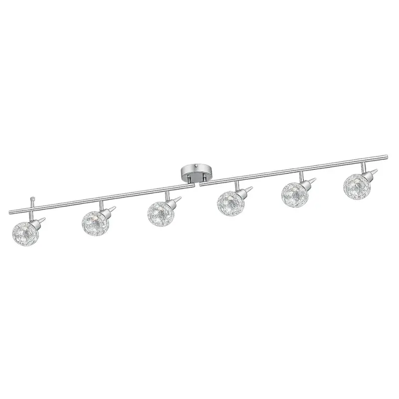 Nice Price Deckenleuchte Deckenstrahler Chrom max. 6 x 10W G9 schwenkbar Abverkauf