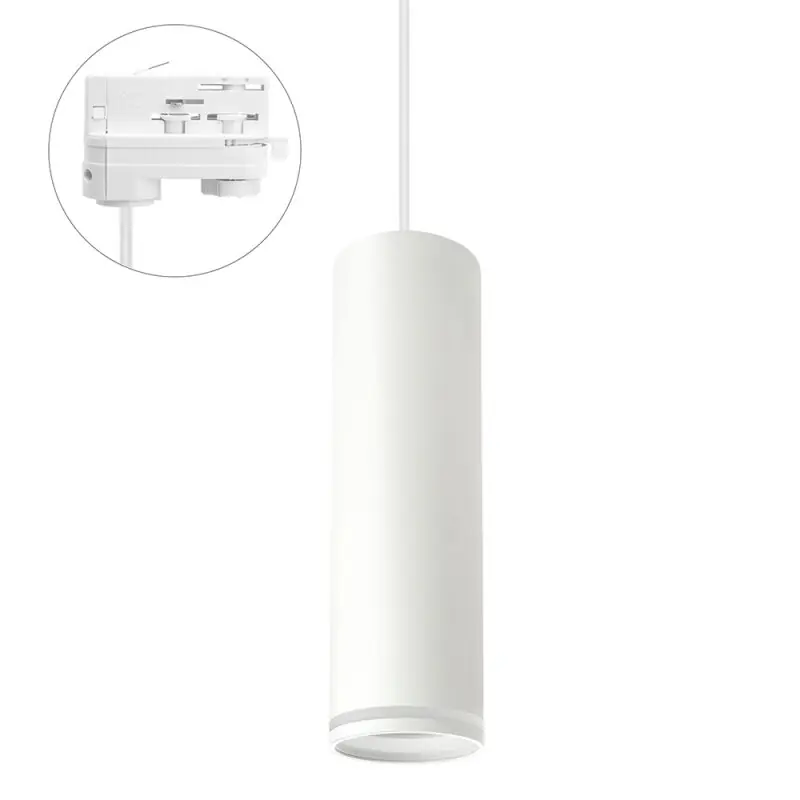 Spectrum 3-Phasen-Stromschiene Pendelleuchte Madara Mini Ring Weiß GU10 ohne Leuchtmittel Sonderangebot