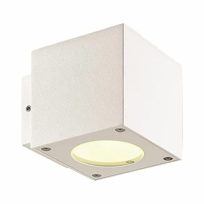 Malmbergs LED Außenleuchte Wandlampe Cube Weiß IP54 Up&Down 2 x 3W 255lm Warmweiß 3000K Bestpreis