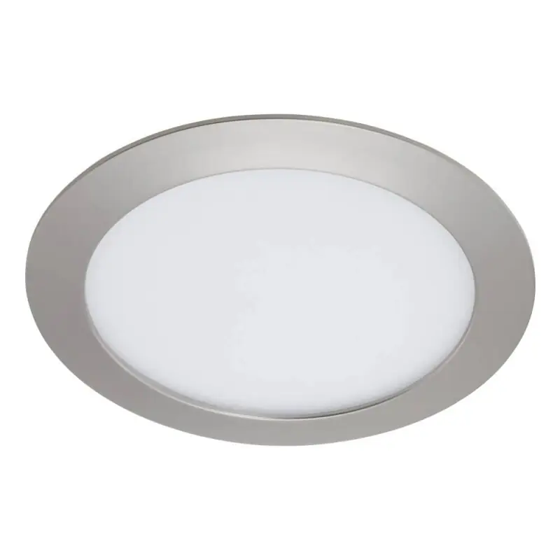 Briloner LED Einbauleuchte Panel Nickel matt rund Ø22,5cm IP44 18W 1800lm Neutralweiß 4000K 4-Stufen-Dimmbar Zertifiziert