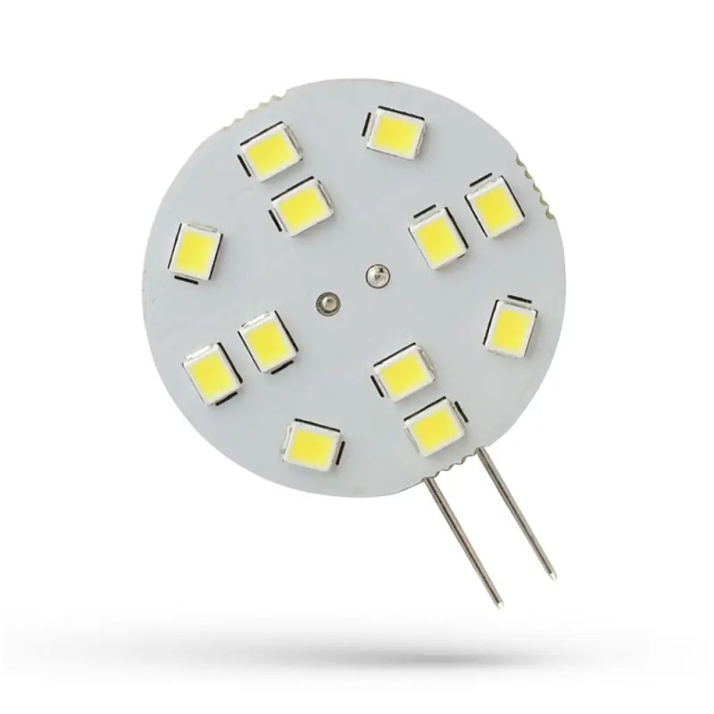 Spectrum LED Leuchtmittel Stiftsockellampe rund Ø3cm 2W G4 12V 230lm Tageslicht 6000K kaltweiß 120° Jetzt Kaufen