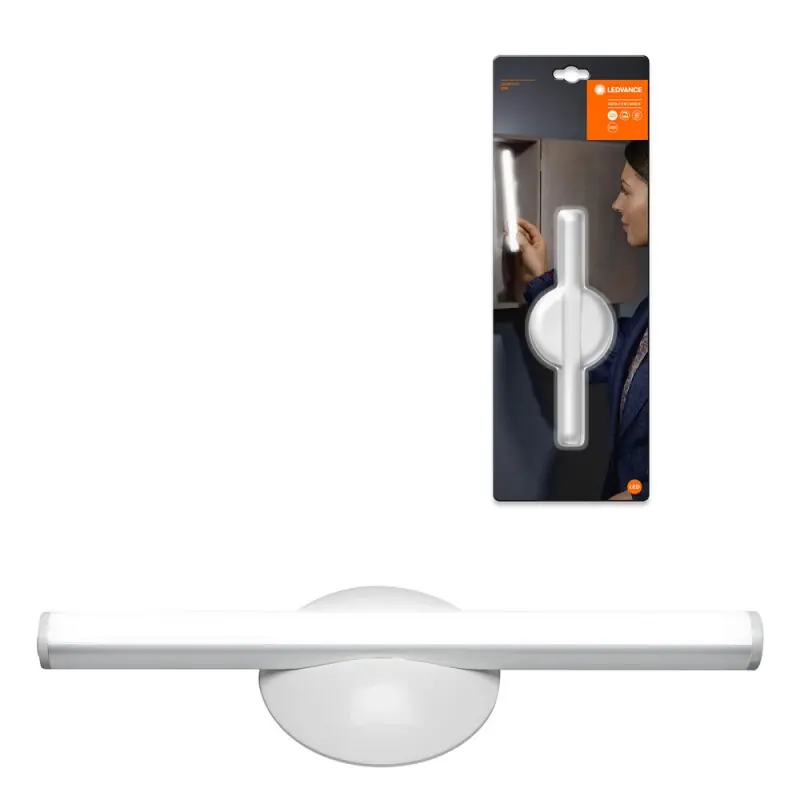 Meistverkauft Ledvance LED Akku Spiegelleuchte LEDstixx IP44 2W 150lm Neutralweiß 4000K USB 3-Stufen-Dimmbar