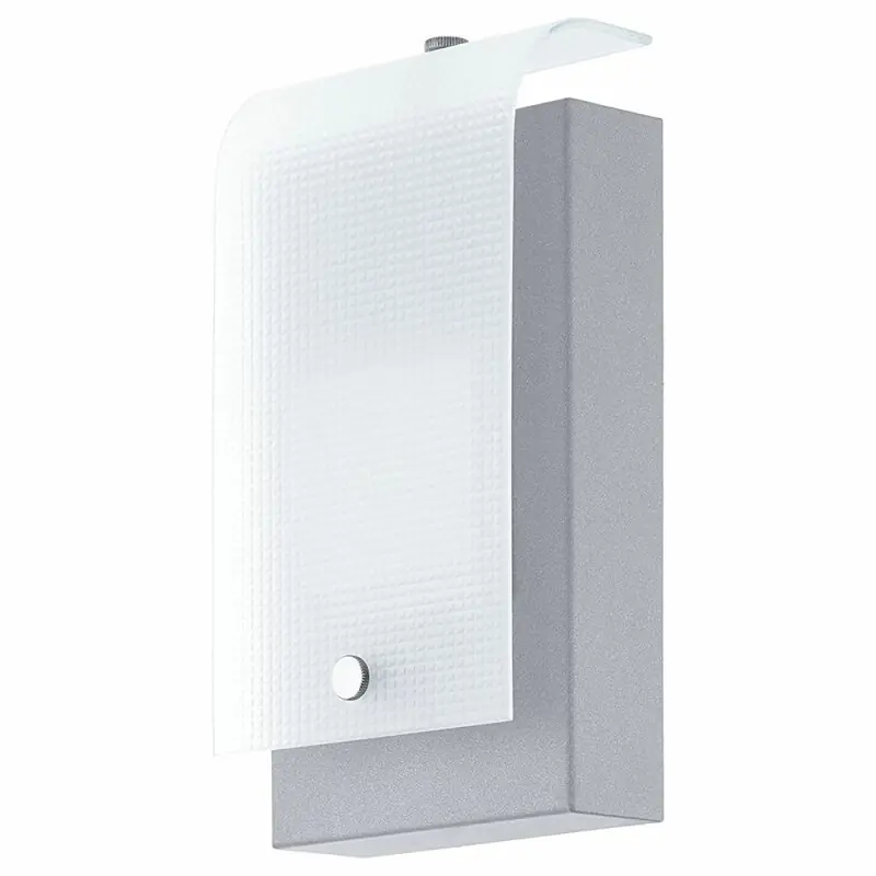 Eglo LED Außenleuchte Wandleuchte Vescava Silber IP44 3,7W 320lm warmweiß 3000K Mega-Angebot