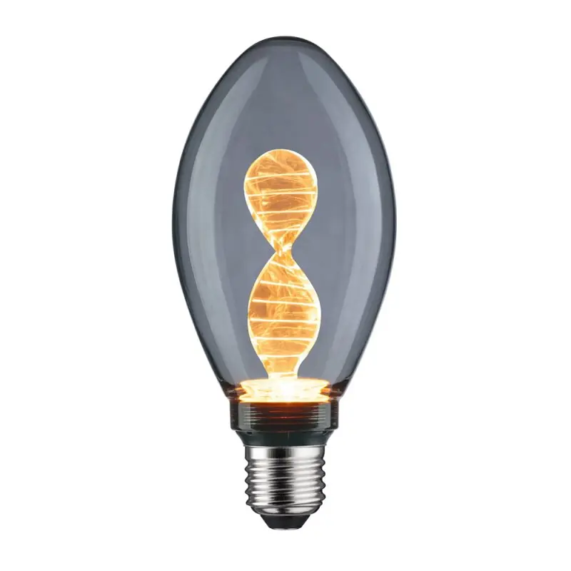 Kostenloser Versand Paulmann LED Inner Glow Helix B75 Birne 3,5W = 10W E27 Rauchglas 90lm extra warmweiß 1800K