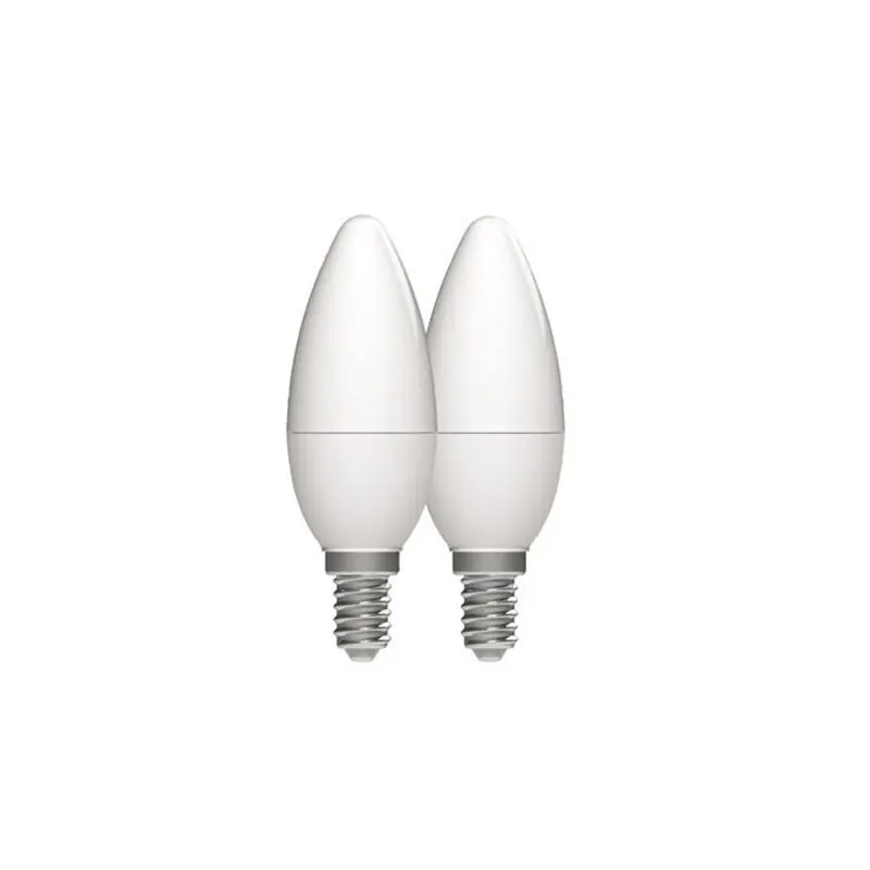 2 x LightMe LED Leuchtmittel Kerze 2,5W = 25W E14 matt 250lm warmweiß 2700K 320° Online Kaufen