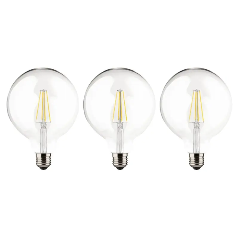 3 x Müller-Licht LED Filament Leuchtmittel G125 Retro Globe 7W = 60W E27 klar 806lm warmweiß 2700K Ra>90 Jetzt Kaufen