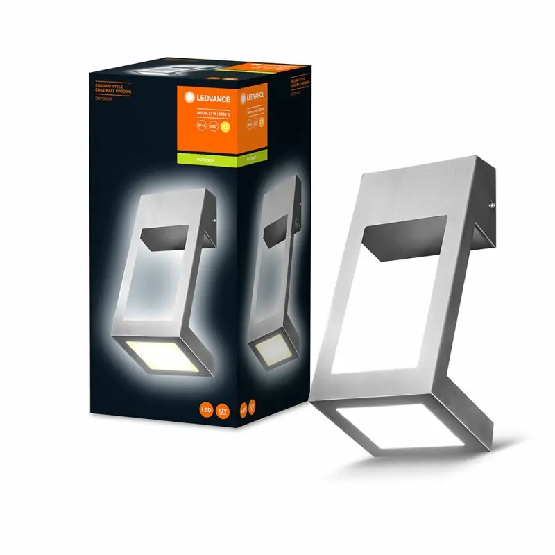 Ledvance LED Außen Wandlampe Deckenleuchte Endura Style Edge Edelstahl IP44 7W 360lm warmweiß 3000K Up/Down Angebot