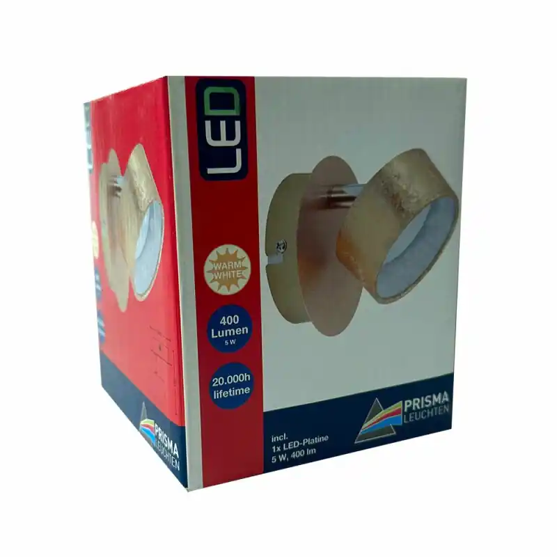 Briloner LED Wandleuchte Strahler Gold 5W 400lm warmweiß 3000K schwenkbar Kostenloser Rückversand