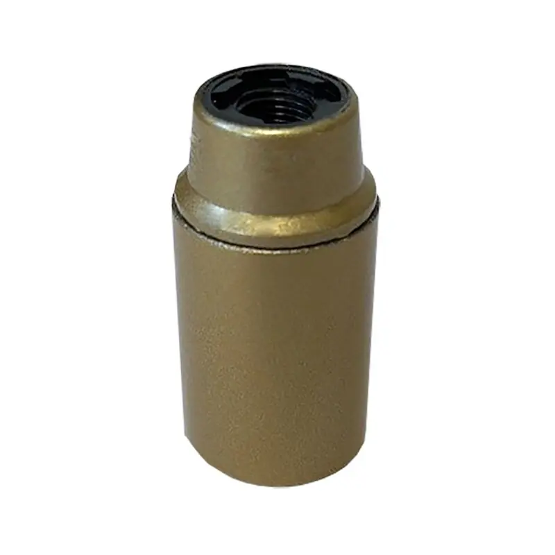 Relco Fassung E14 Glattmantel M10 Gewinde Lampenfassung Gold Finale Aktion