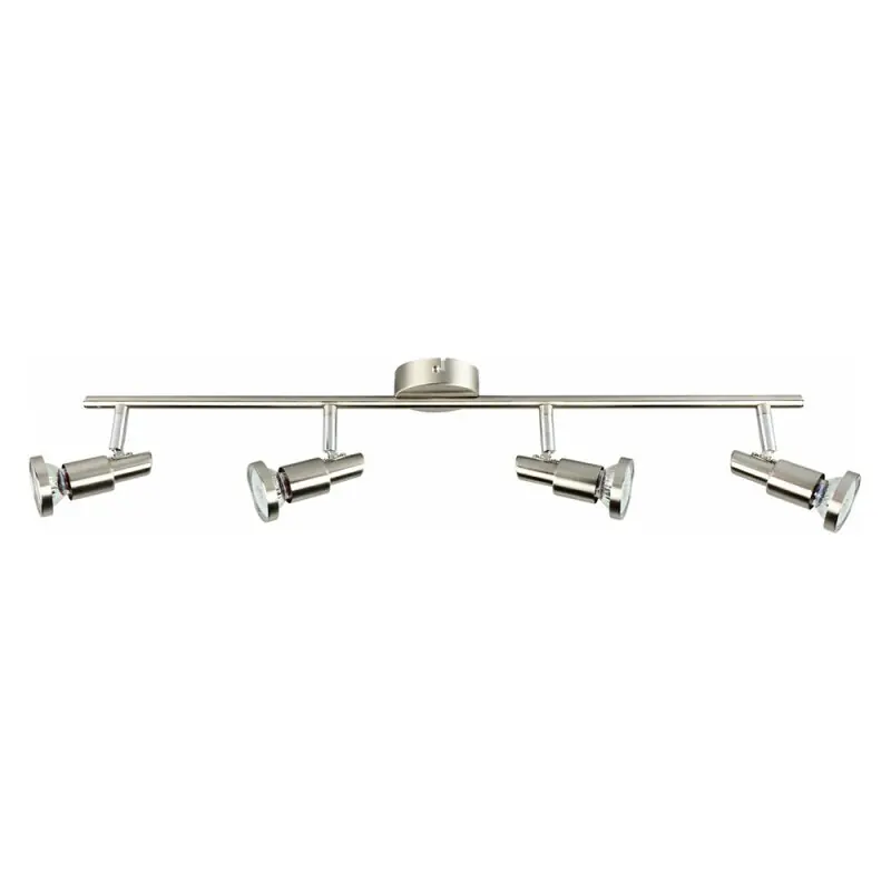 LED Deckenleuchte Strahler Mega Nickel 4 x 5W GU10 1680lm warmweiß 3000K schwenkbar Nur Heute
