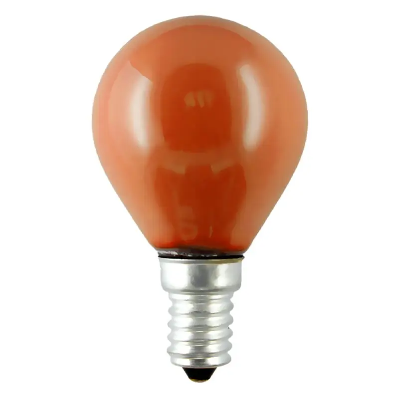 Merkur Glühbirne Tropfen Kugel 15W E14 farbig bunt Glühlampe Rot dimmbar Top-Angebot