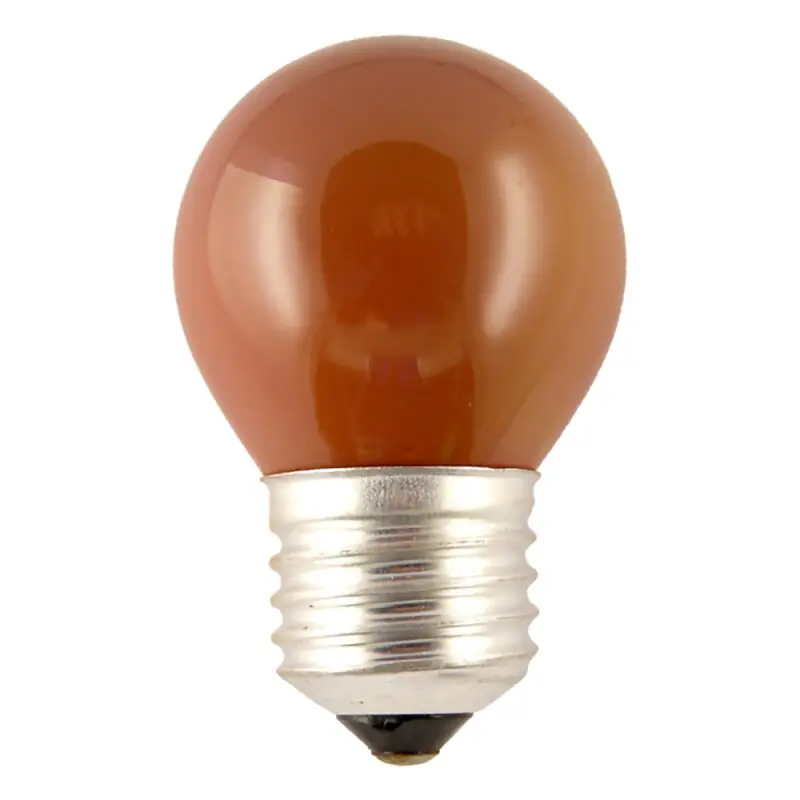 Merkur Glühlampe Tropfen Kugel 25W E27 farbig bunt Rot Glühbirne 25 Watt dimmbar Preisknaller