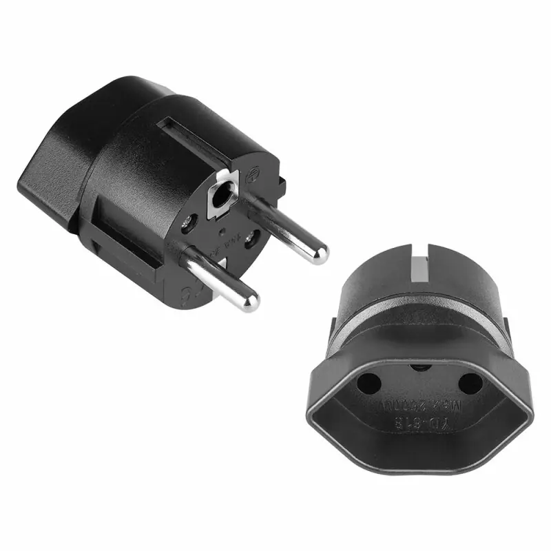 Top-Angebot Adapter Schweiz zu EU Converter Stecker Reiseadapter Schwarz