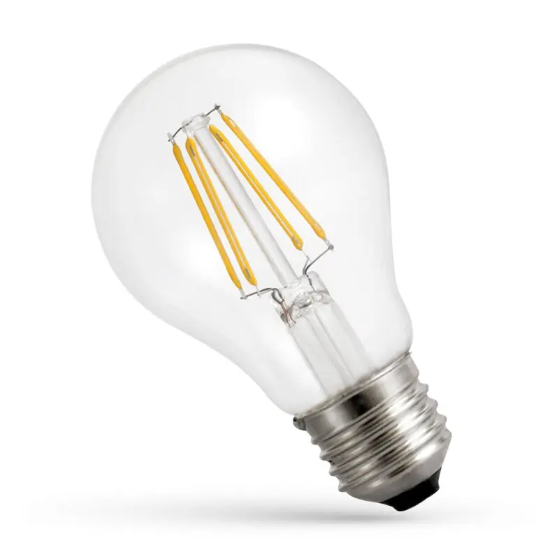 Spectrum LED Filament Leuchtmittel A60 Birne 5,5W = 60W E27 klar 710lm warmweiß 2700K DIMMBAR Preiswert