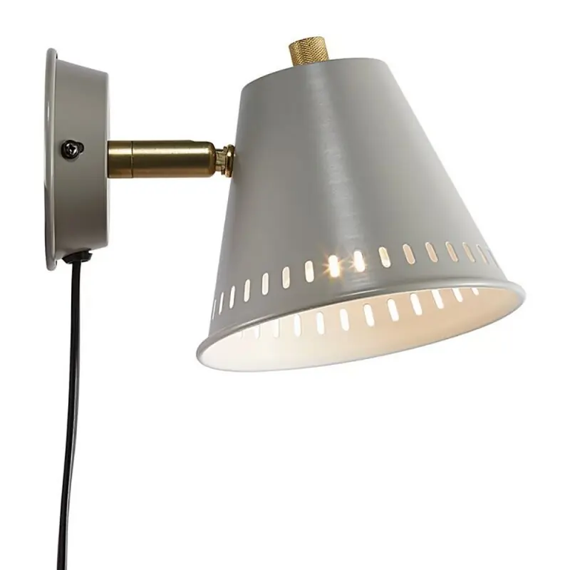 Begrenztes Angebot Nordlux Wandleuchte Pine Grau max. 15W GU10 ohne Leuchtmittel schwenkbar mit Schalter