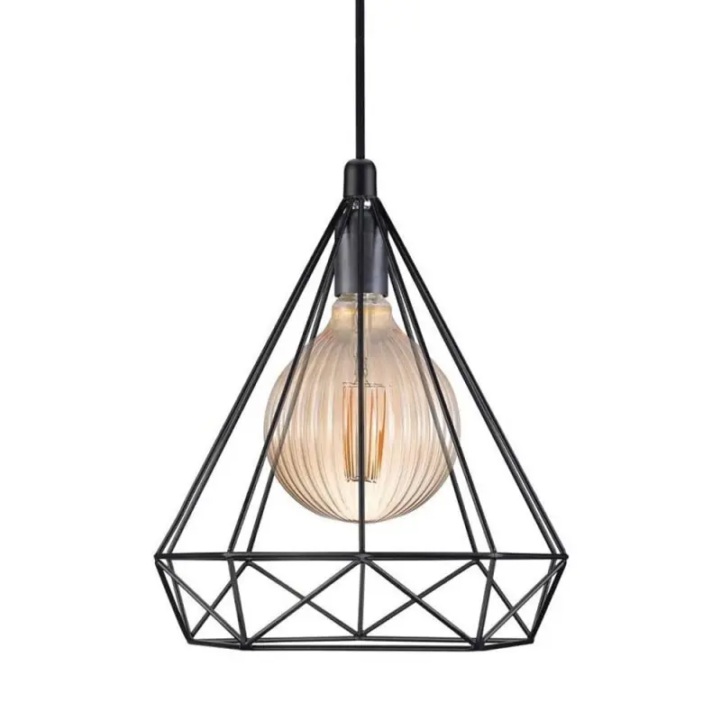 Preisknaller Nordlux Pendelleuchte Aire Schwarz max. 60W E27 ohne Leuchtmittel kürzbar