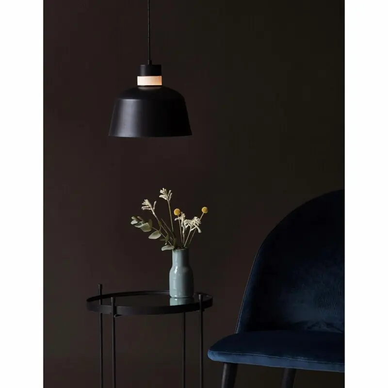 Nordlux Pendelleuchte Emma Schwarz Ø25cm max. 10W GU10 ohne Leuchtmittel kürzbar Billig