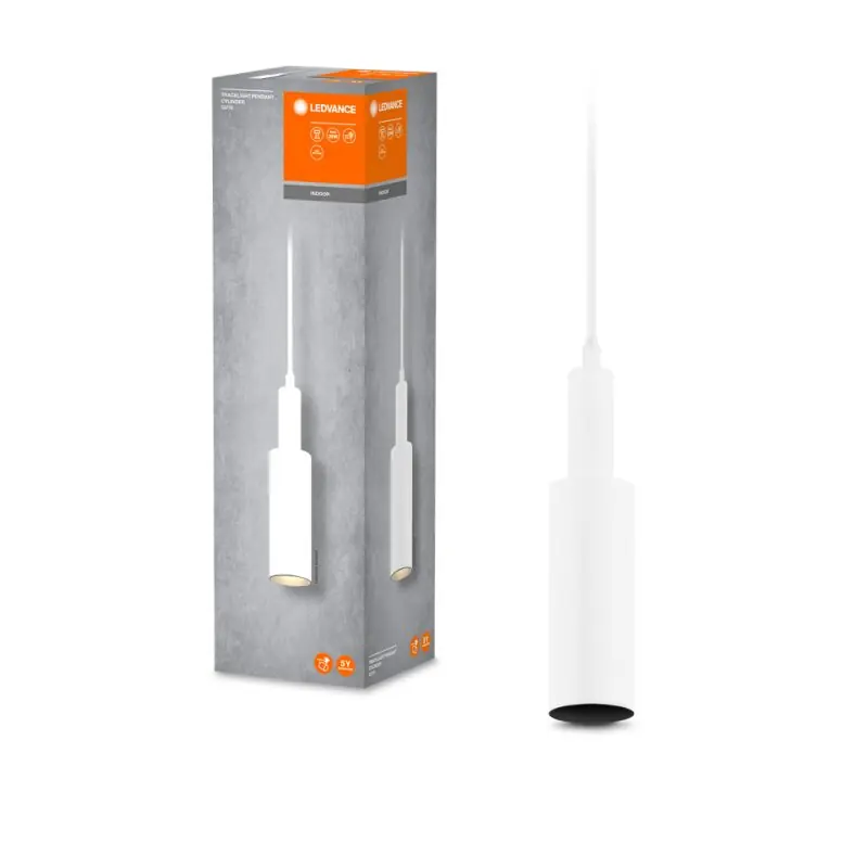 Saisonangebot Ledvance Schienensystem Tracklight Pendelleuchte Cylinder Weiß für GU10 Leuchtmittel