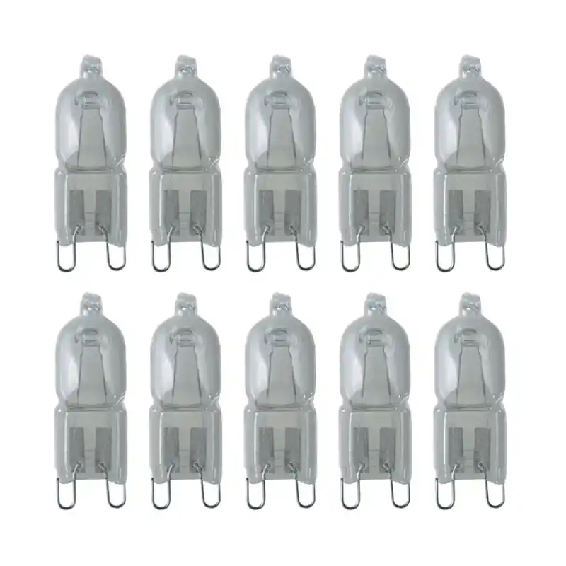 Kostenfreie Lieferung 20 x Radium Halogen Leuchtmittel Stiftsockel 35W G9 klar 460lm warmweiß 2800K dimmbar