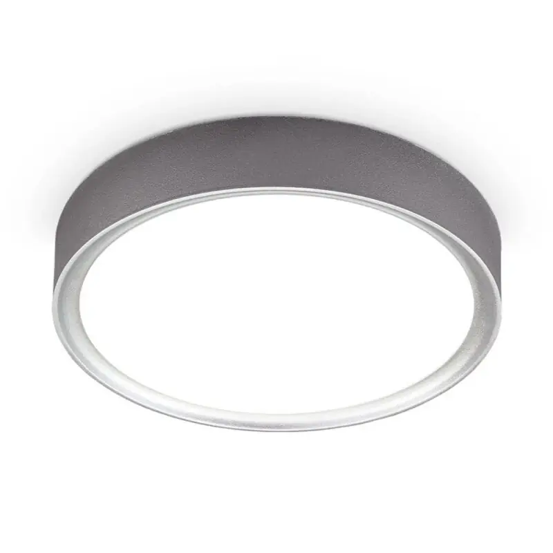 B.K.Licht LED Deckenleuchte Silber rund Ø25cm 12W 1200lm Neutralweiß 4000K Preis Gesenkt