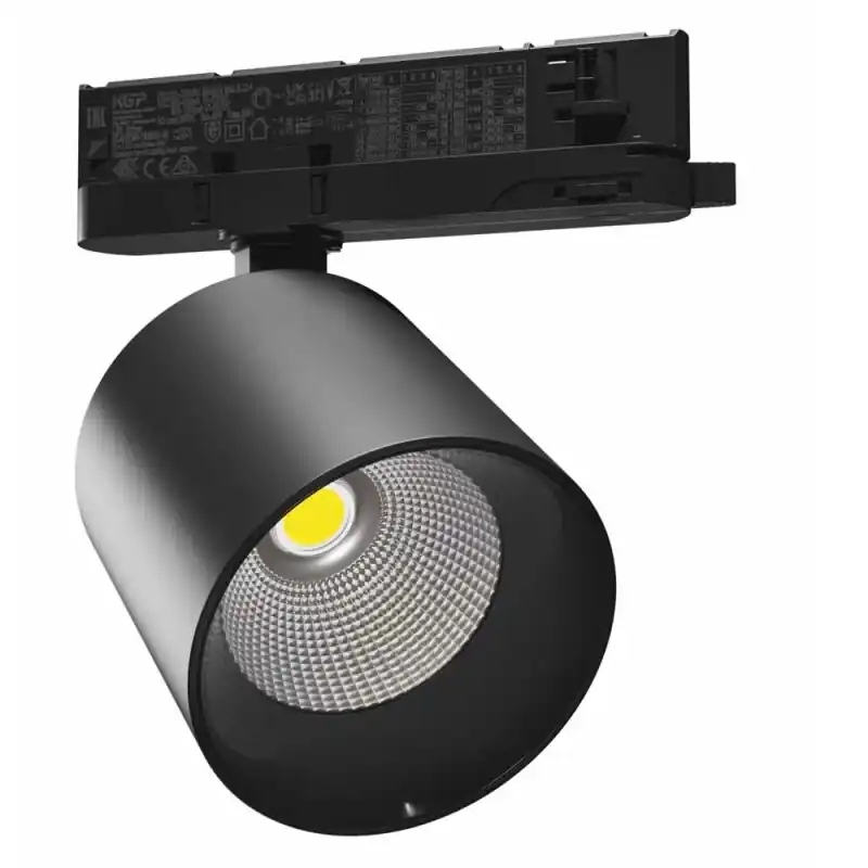Spectrum LED 3-Phasen Stromschienenstrahler ARTEMIDA MAXI Schwarz 12-42W 1300-3800lm Neutralweiß 4000K Ra>90 36°/60° Aktuell