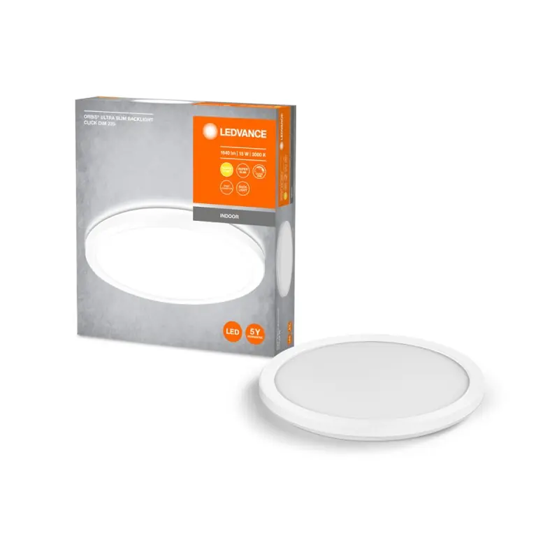 Online Kaufen Ledvance LED Deckenleuchte Orbis Ultra Slim Backlight Weiß Ø23,5cm 15W 1640lm warmweiß 3000K 3-Stufen-dimmbar