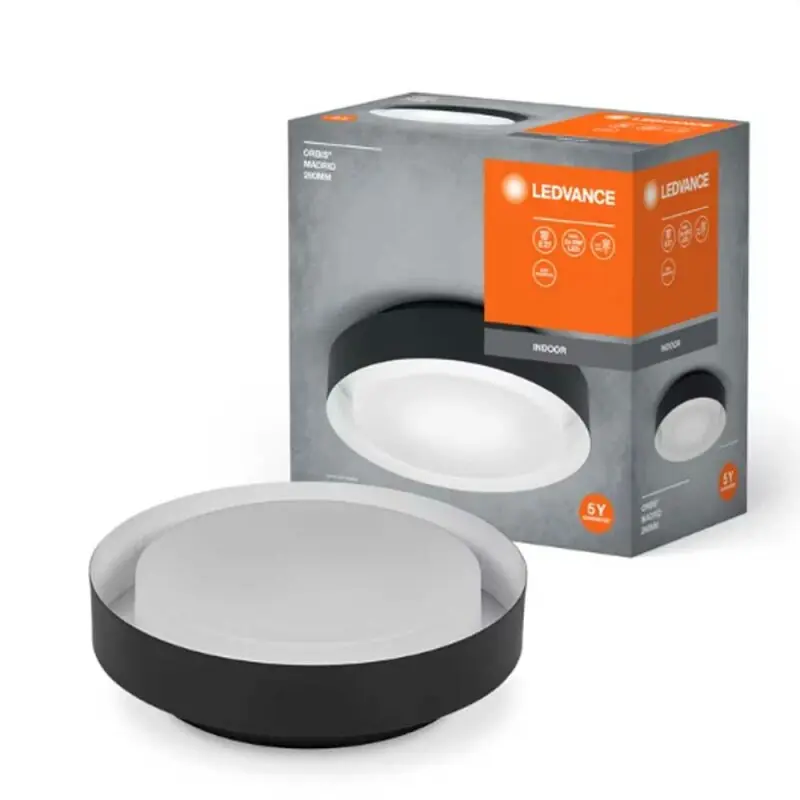 Mega-Angebot Ledvance Deckenleuchte Orbis Madrid Schwarz Ø29cm max. 2 x 10W E27