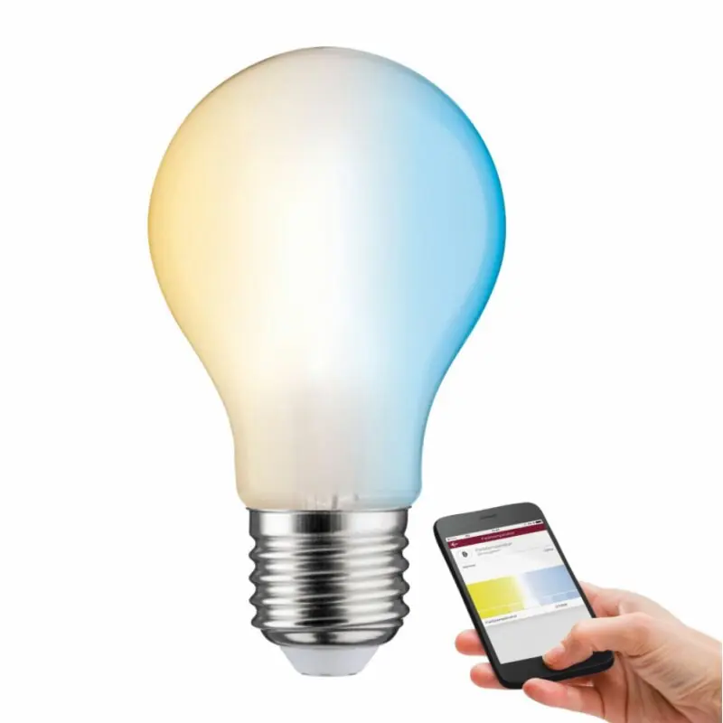 Sonderangebot Paulmann Smart LED Leuchtmittel Birnenform A60 4,5W = 40W E27 470lm matt CCT 2200K - 6500K dimmbar ZigBee