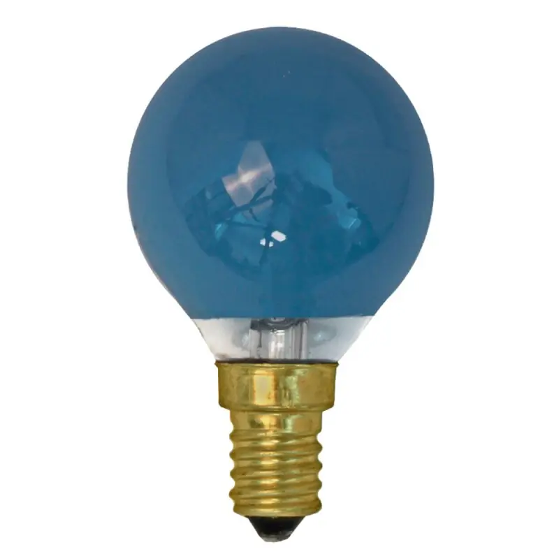 Sonderaktion GE Tropfen Glühbirne 15W E14 Blau Glühlampe 15 Watt Kugel bunt dimmbar