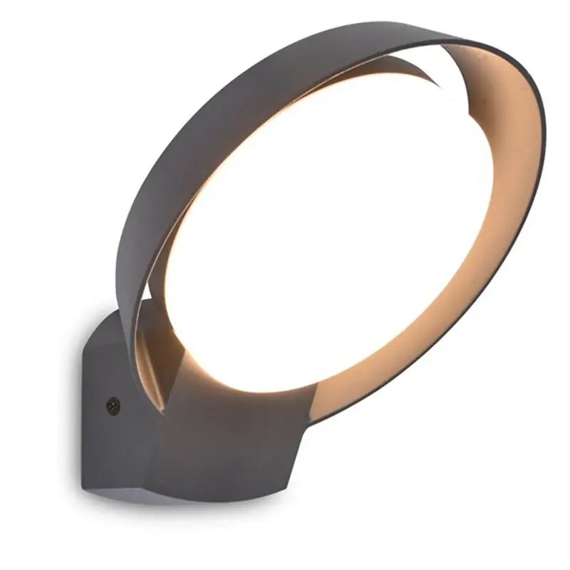 Zertifiziert Lutec LED Außenwandleuchte Polo Anthrazit 15W 1100lm warmweiß 3000K