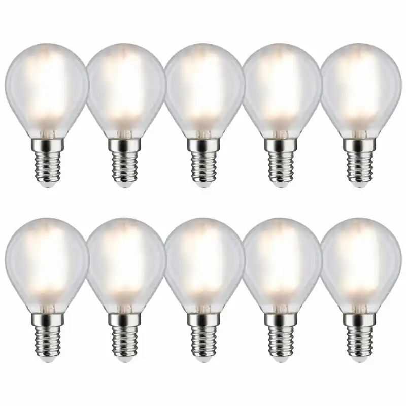 10 x Paulmann LED Filament Tropfen 5W = 40W E14 matt 470lm warmweiß 2700K Nur Heute