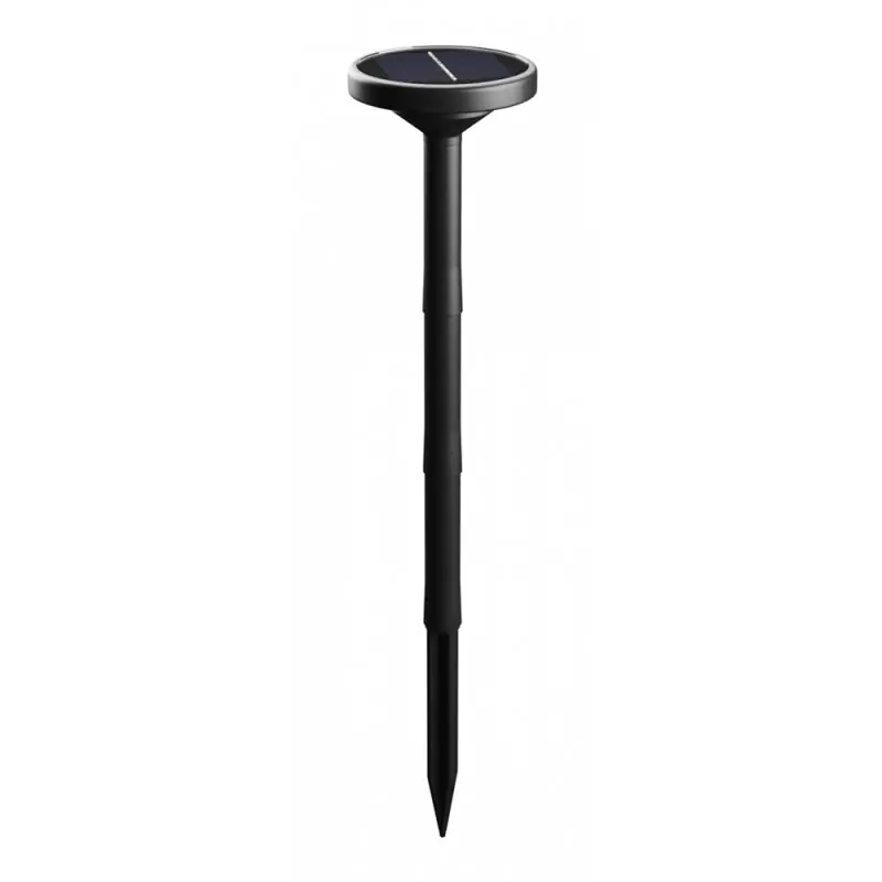 Kostenfreie Lieferung Spectrum LED Solar Außenleuchte Solara Plato Schwarz IP65 1W 60lm CCT 3000K-6000K mit Erdspieß