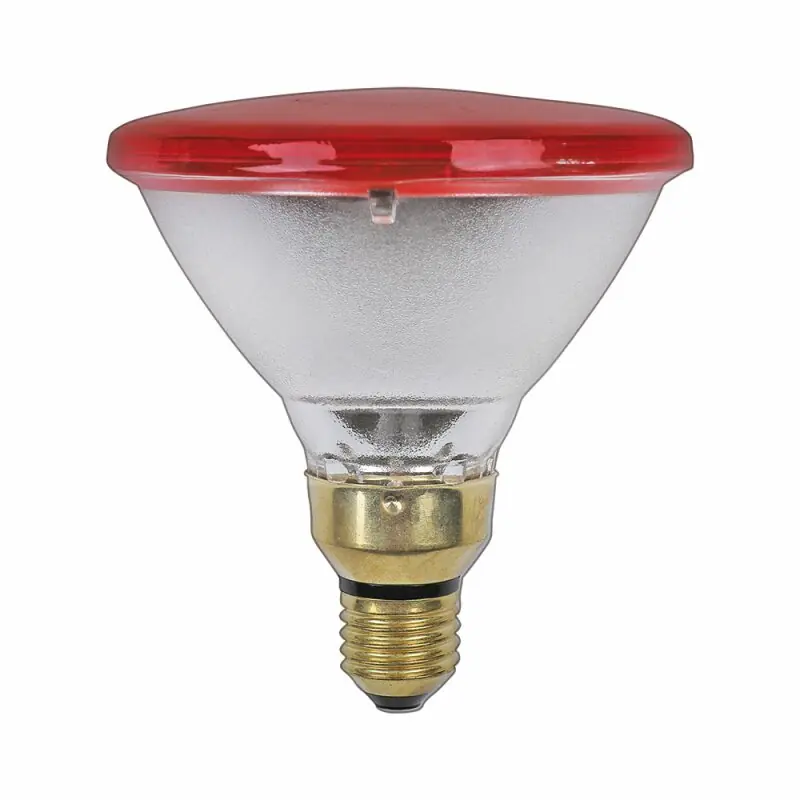 Geprüft Infrarot Pressglas Reflektor PAR38 100W E27 Rot Dimmbar 60°