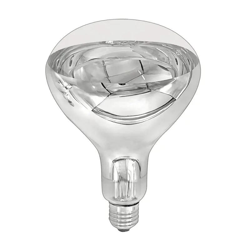 Schneller Versand Infrarot Hartglas Reflektor BR125 250W E27 klar Dimmbar 60°