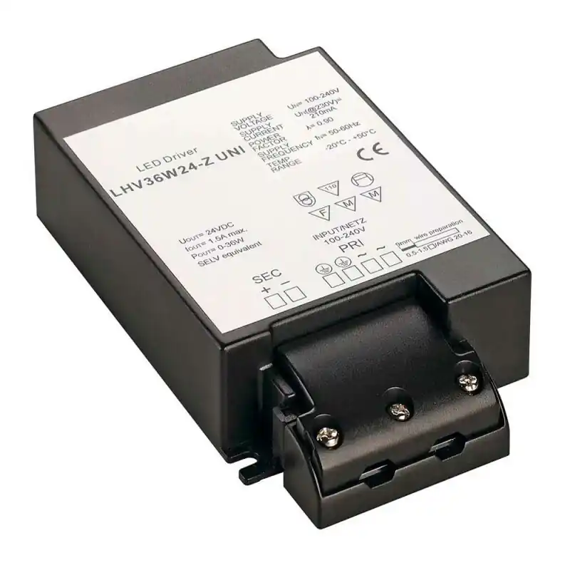 SLV LED Netzteil Driver Schwarz 0-36W 24V IP20 Zertifiziert