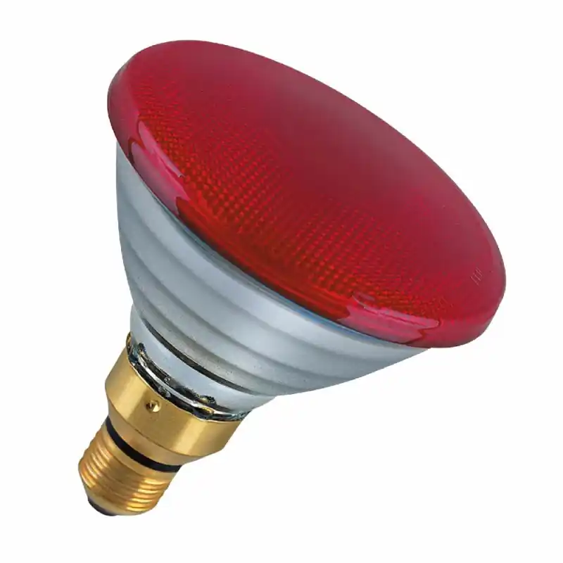 General Electric Pressglas Reflektor PAR38 80W = 100W E27 rot dimmbar 30° Versand Am Gleichen Tag