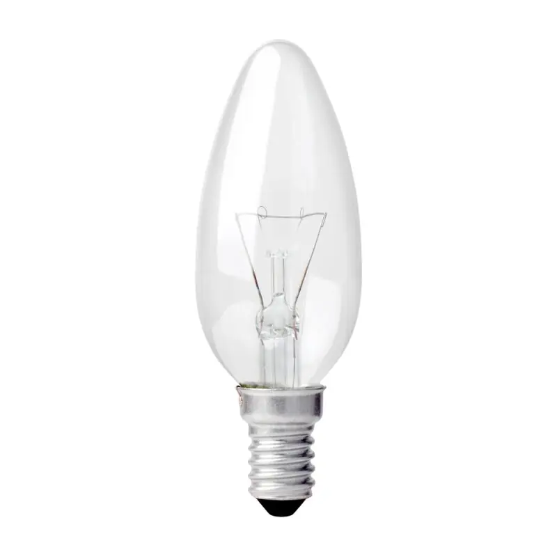 Echt Merkur Glühbirne Kerze 40W E14 klar 110V Glühlampe warmweiß dimmbar Sonderspannung